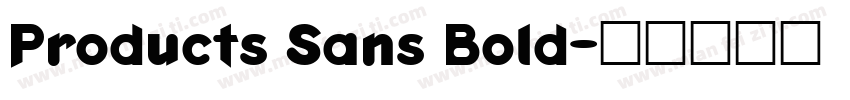 Products Sans Bold字体转换